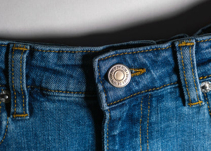 Extra Short Petite Straight Leg Blue KENDALL Jeans [Pre-Order]