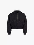 a black hoodie with a zipper