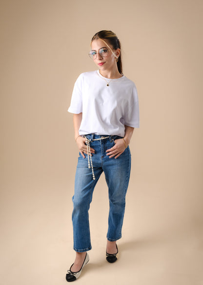 Extra Short Petite Straight Leg Blue KENDALL Jeans [Pre-Order]