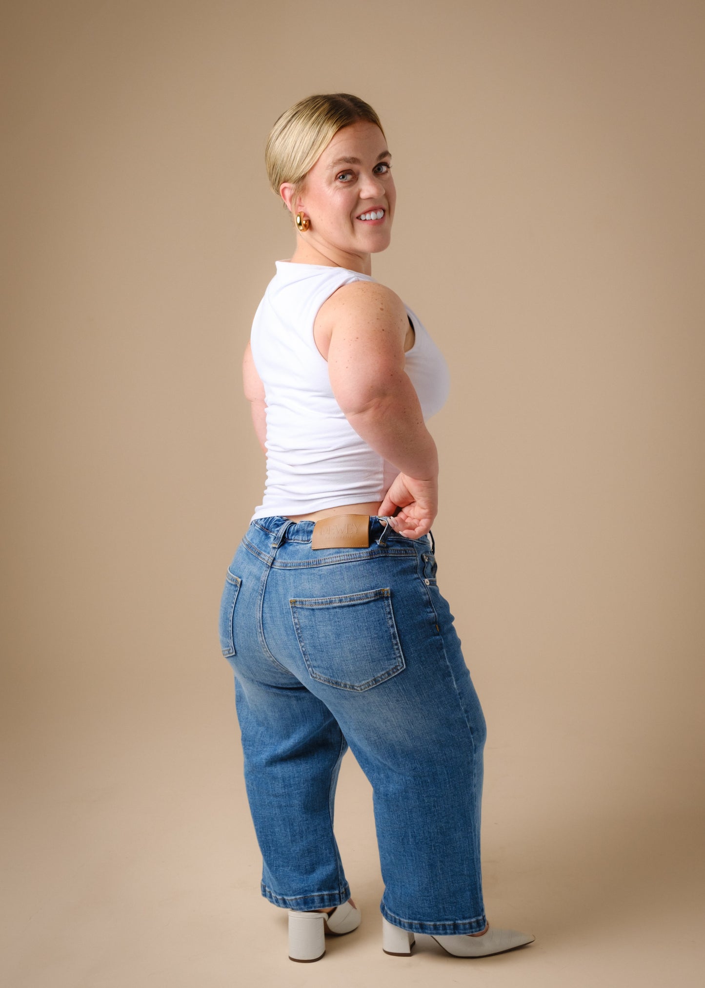 Extra Short Petite Wide Leg Blue STELLA Jeans [Pre-Order]
