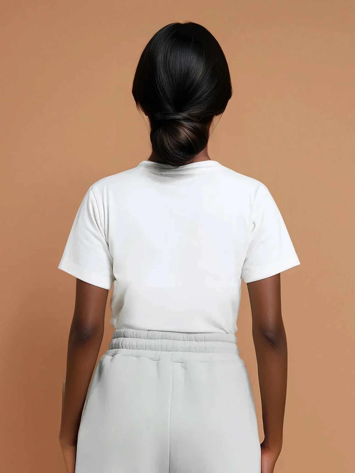 ALEX Slim Fit Short Sleeve T-Shirt Tee (White, Extra Petite)