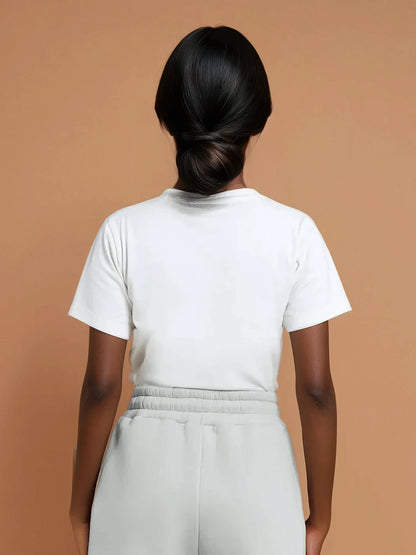 ALEX Slim Fit Short Sleeve T-Shirt Tee (White, Extra Petite)