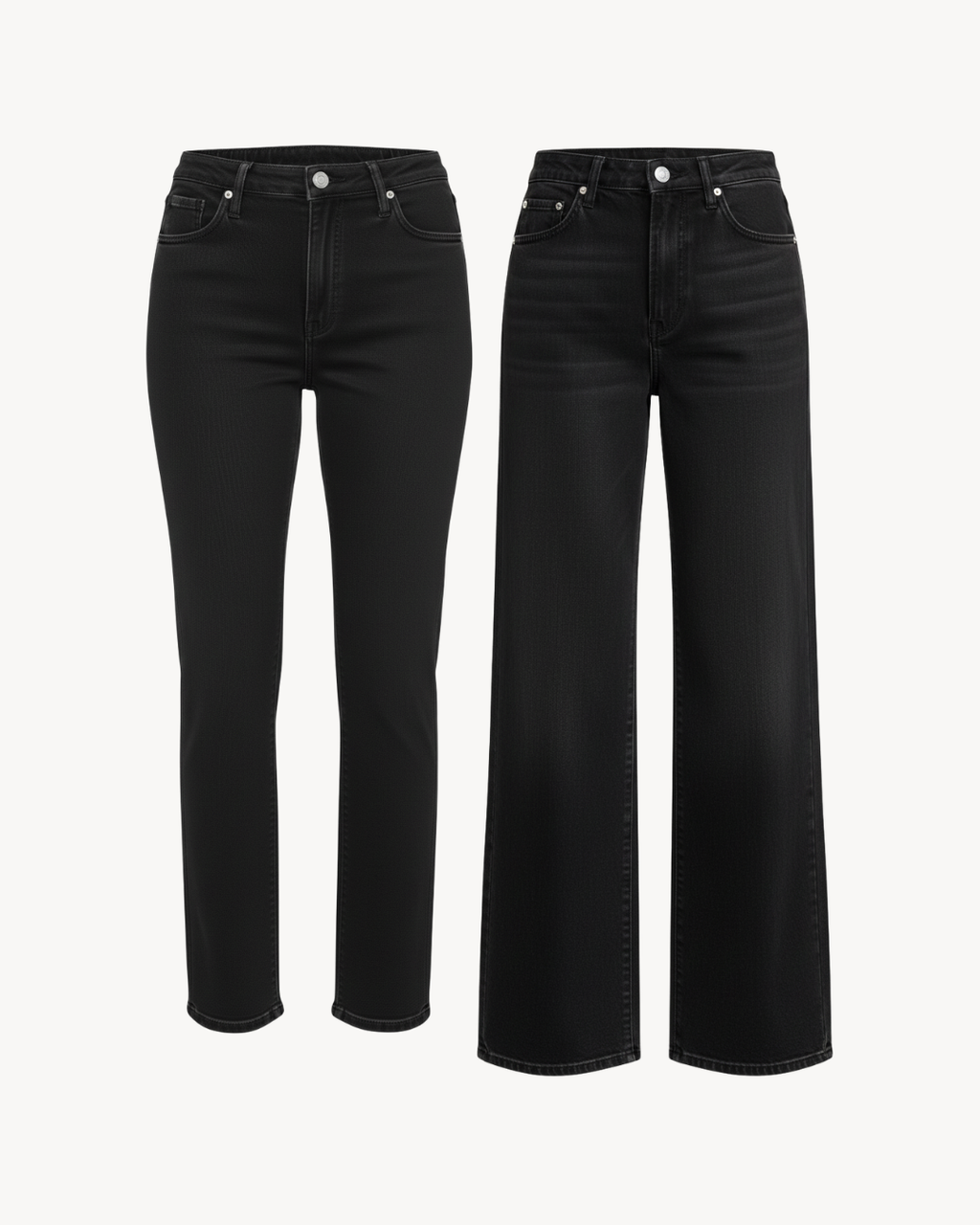 a pair of black jeans
