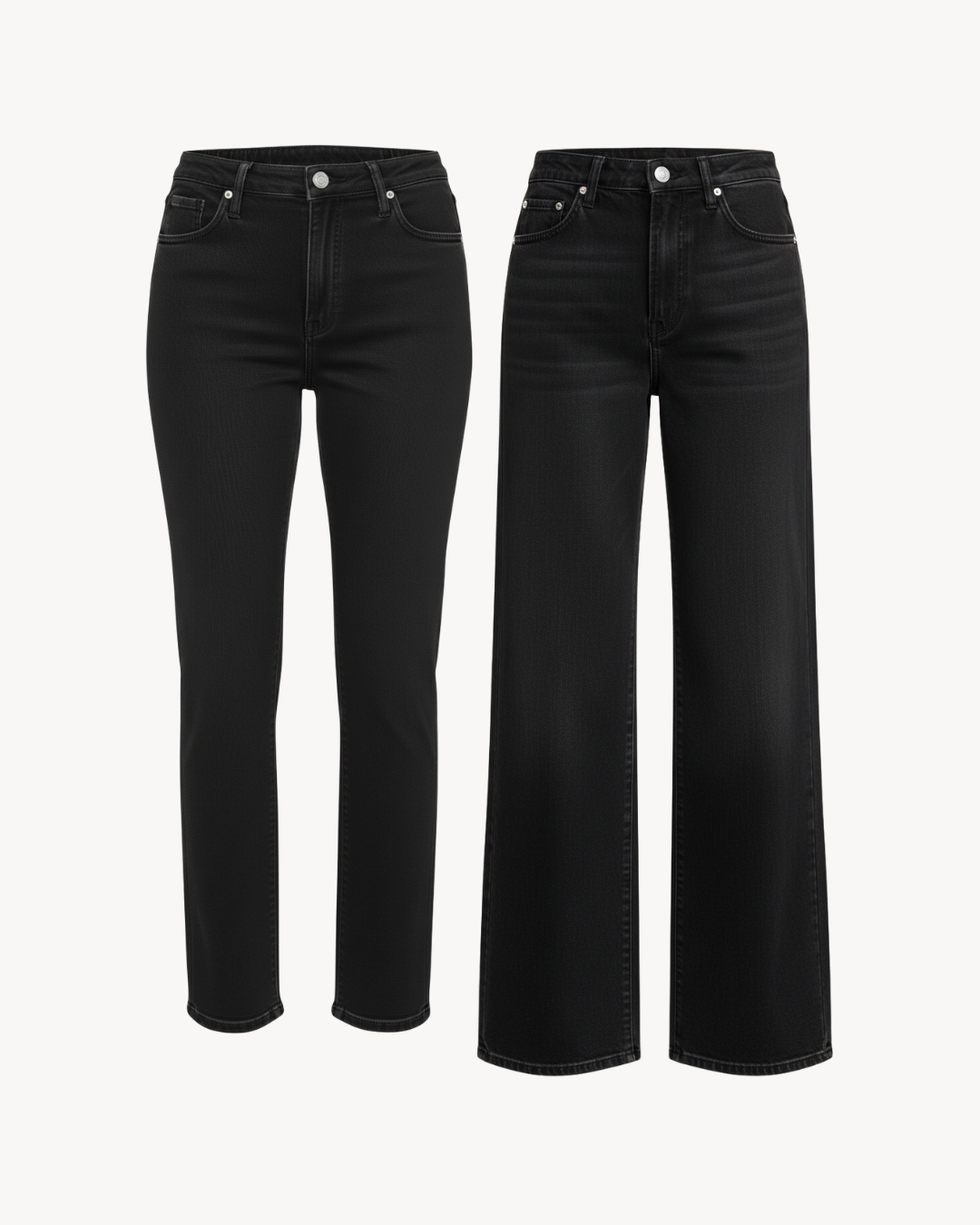 a pair of black jeans