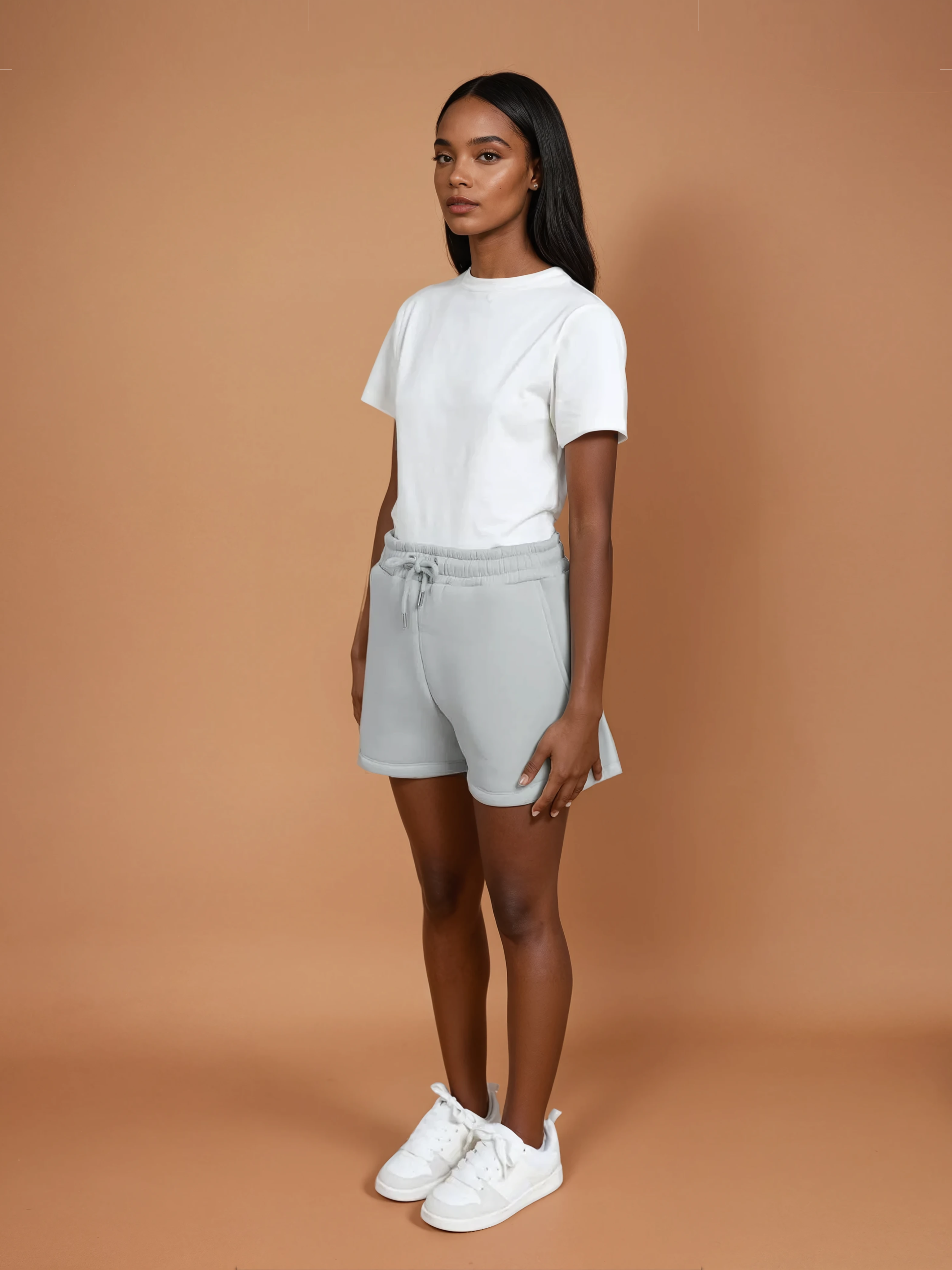 RILEY Sweat Shorts (Grey, Extra Petite)