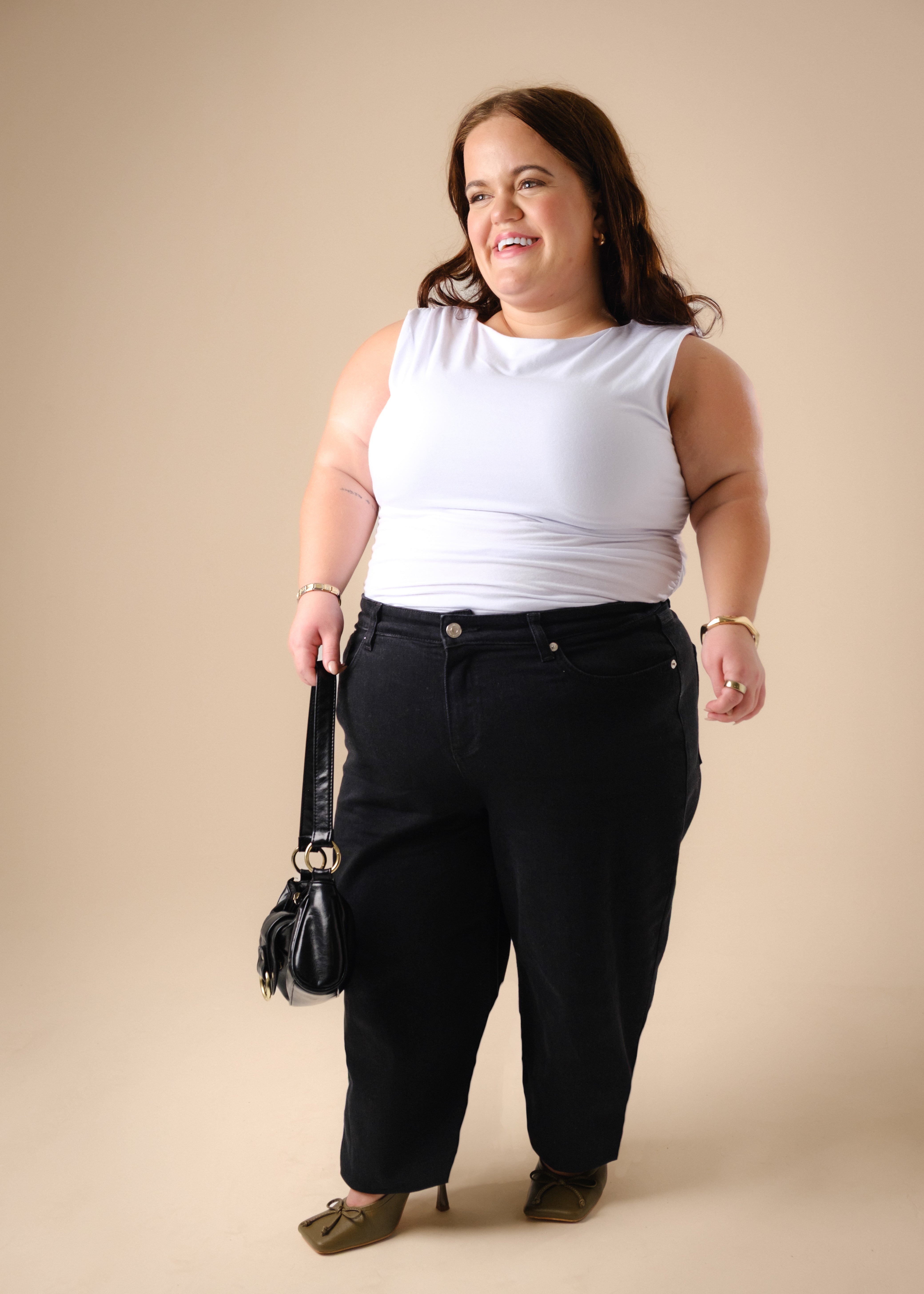 Extra Short Petite Straight Leg Black KENDALL Jeans [Pre-Order]