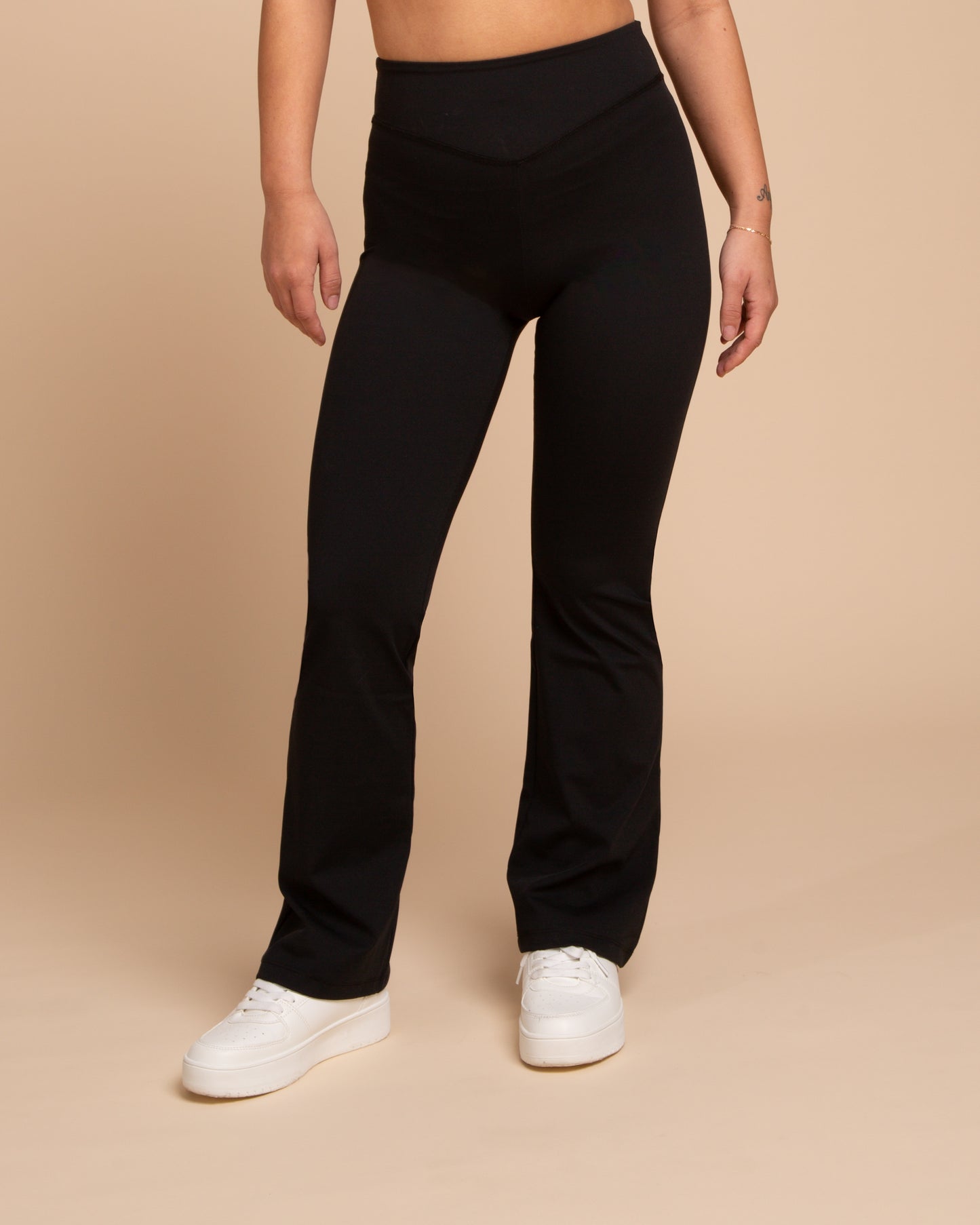 MIRA Flared Leggings (Black, Extra Petite)