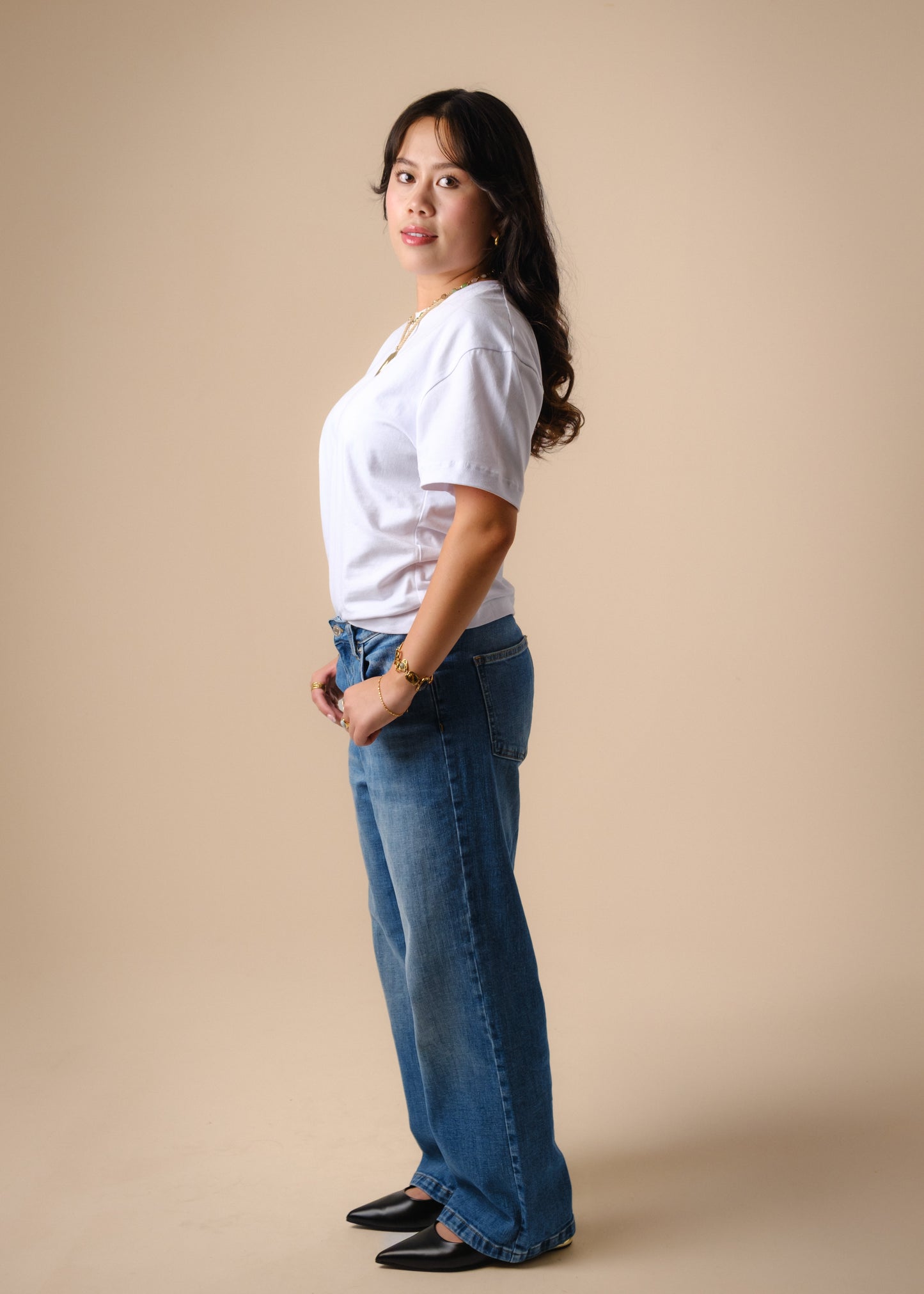 Extra Short Petite Wide Leg Blue STELLA Jeans [Pre-Order]