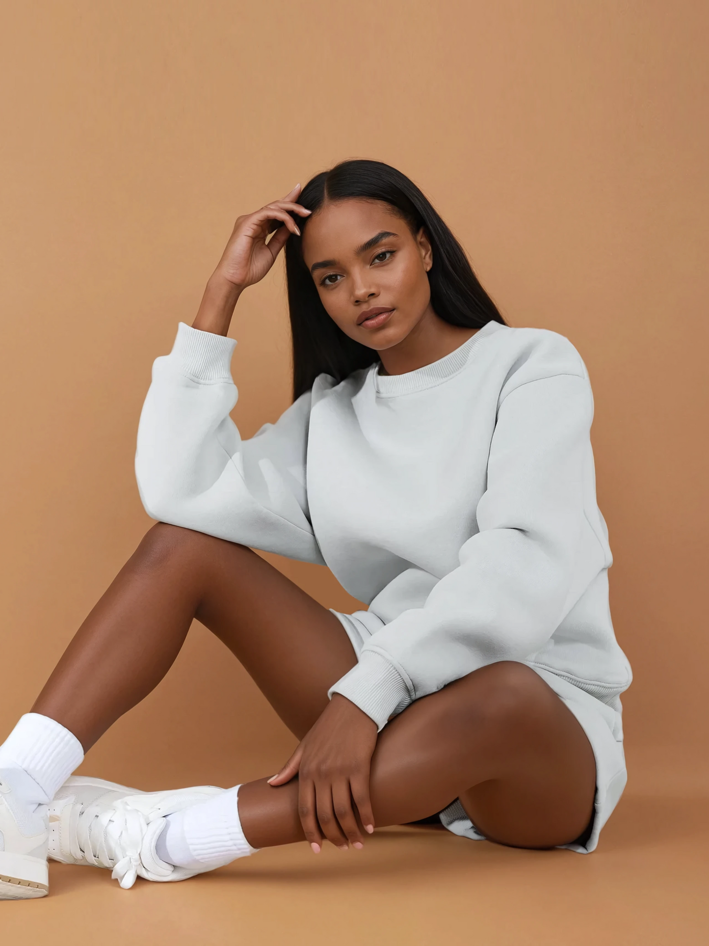 BAILEY Crewneck Sweatshirt Jumper (Grey, Petite & Extra Petite)
