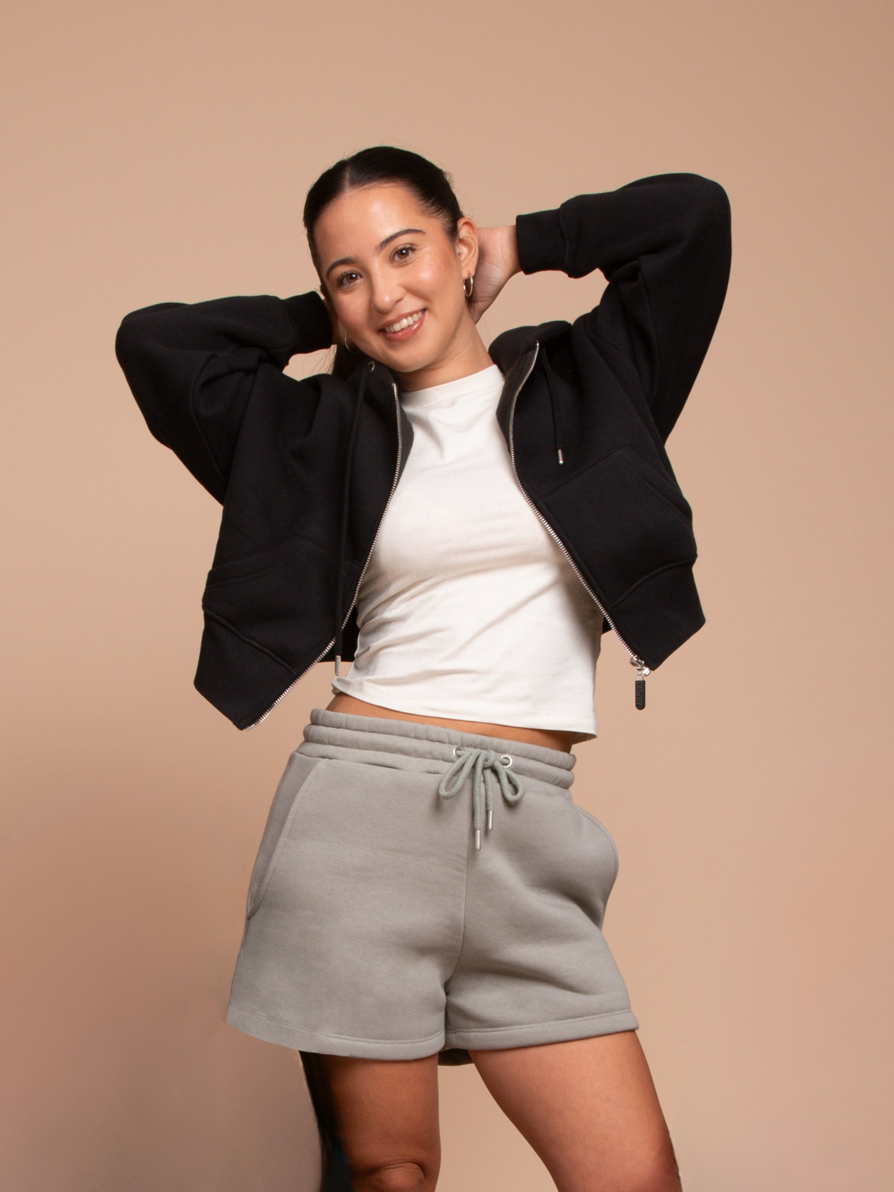 RILEY Sweat Shorts (Grey, Extra Petite)