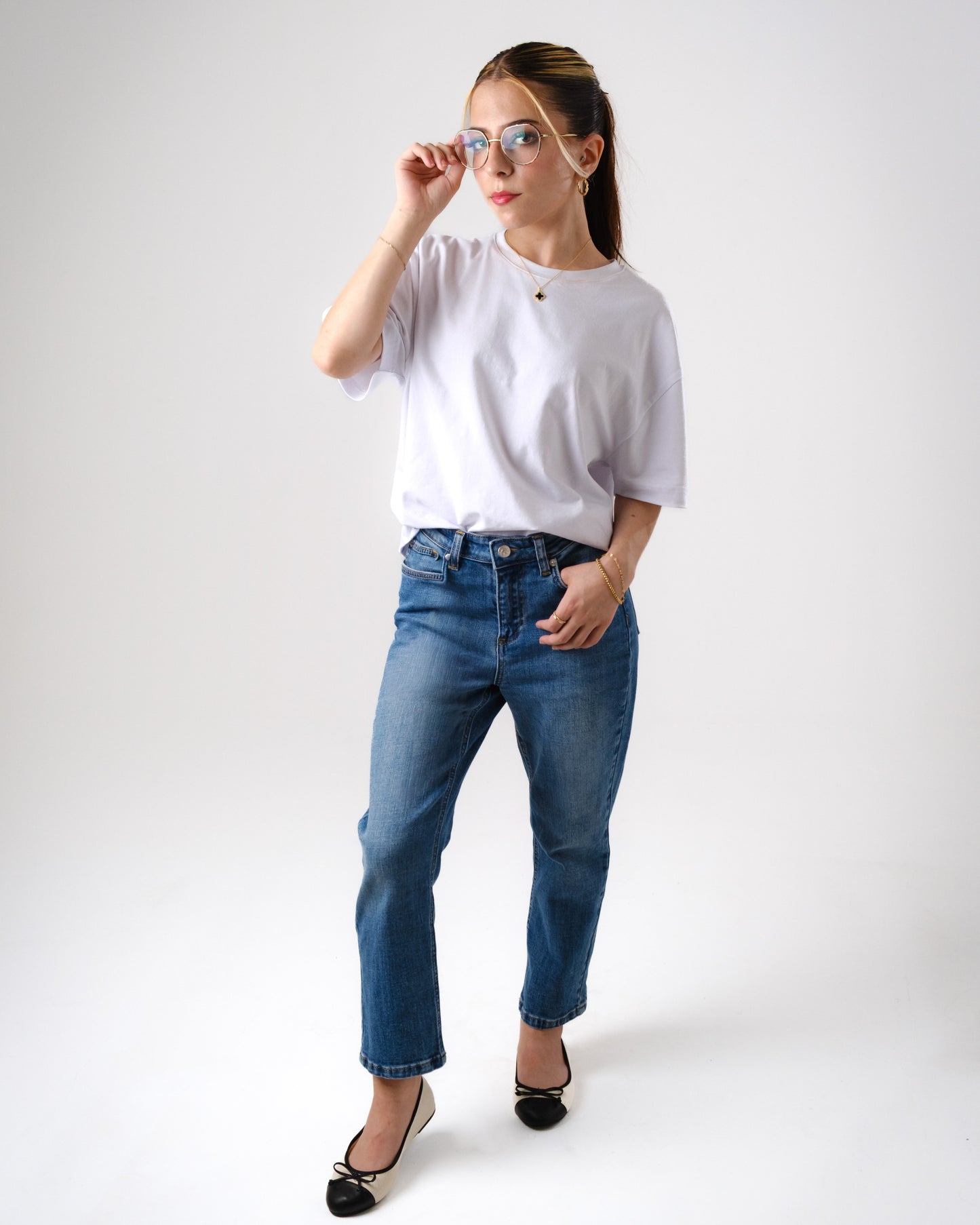 Petite Straight Leg Blue KENDALL Jeans