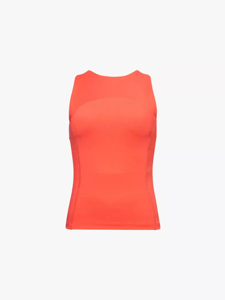 a red tank top on a white background
