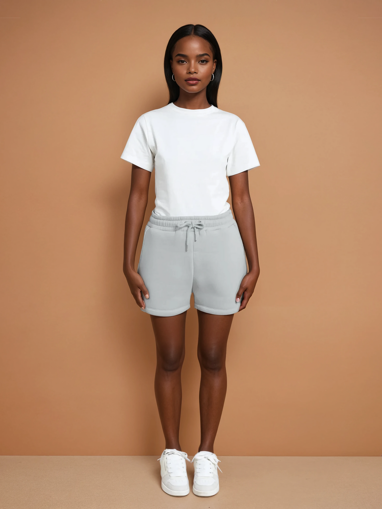 RILEY Sweat Shorts (Grey, Extra Petite)