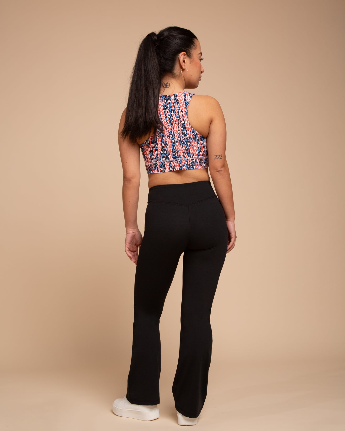 MIRA Flared Leggings (Black, Extra Petite)