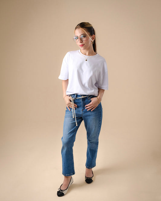 Extra Short Petite Straight Leg Blue KENDALL Jeans
