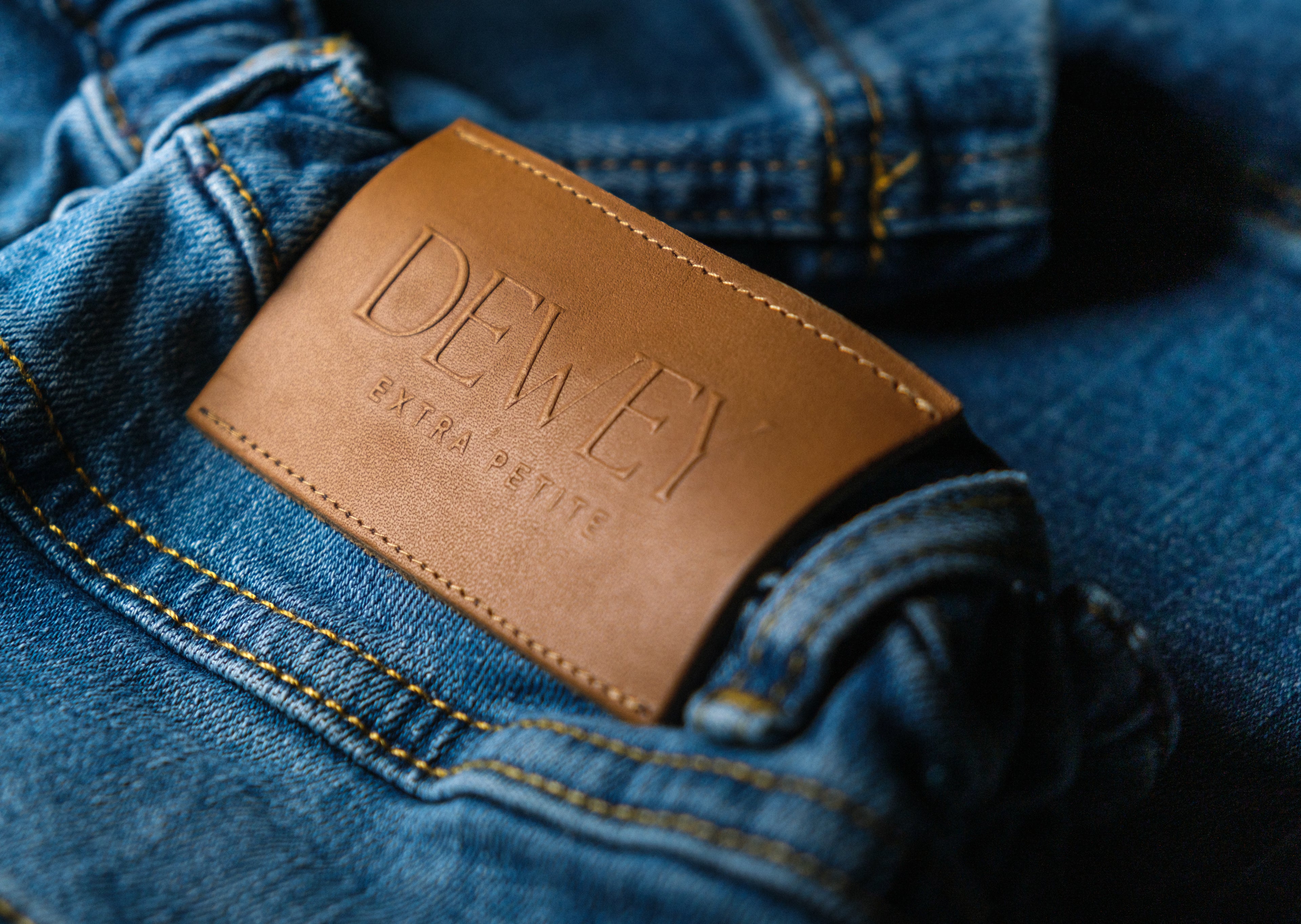 Extra Short Petite Wide Leg Blue STELLA Jeans DEWEY