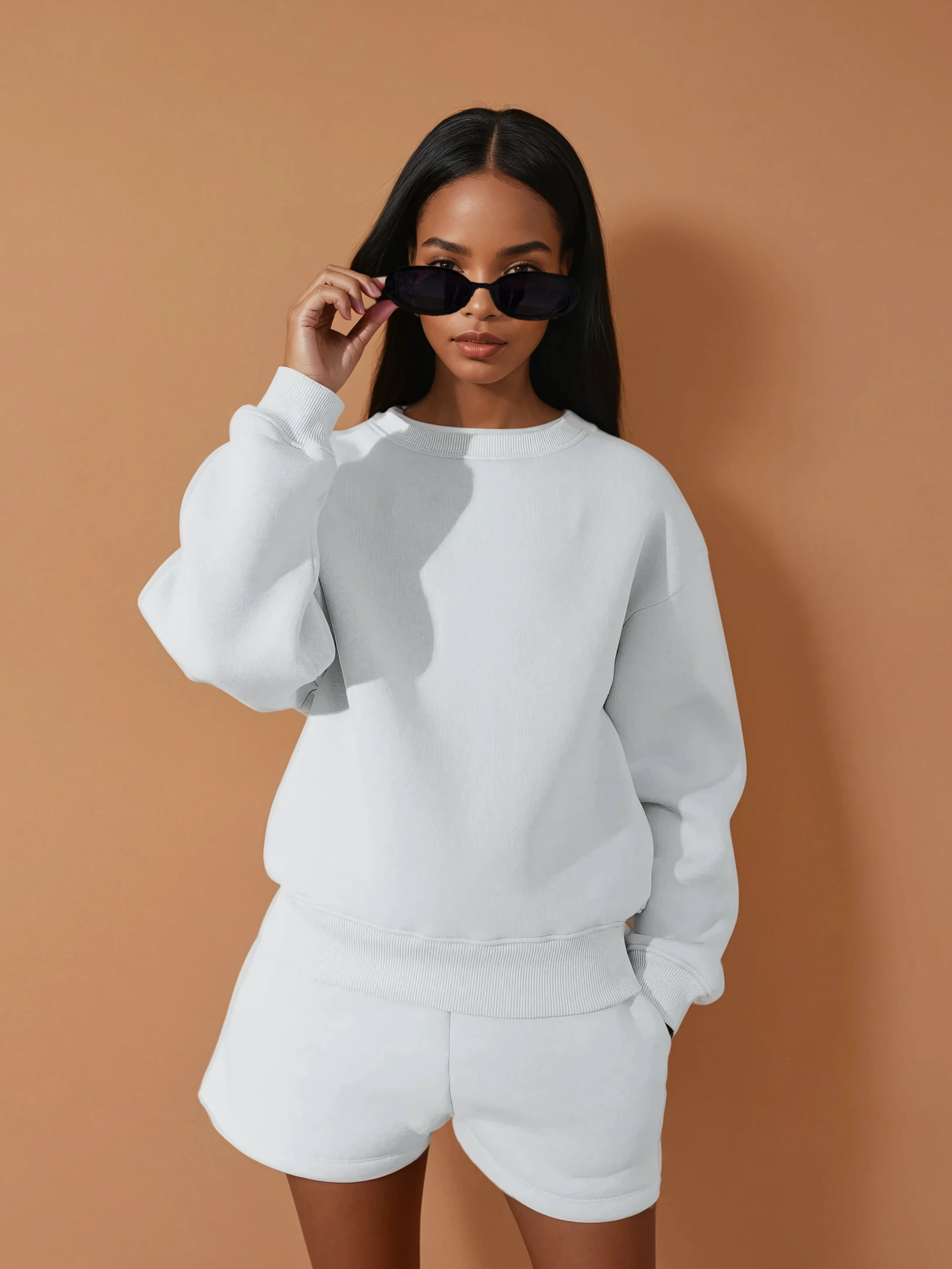 BAILEY Crewneck Sweatshirt Jumper (Grey, Petite & Extra Petite)
