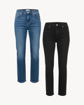 a pair of jeans on a white background