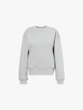 a grey sweatshirt with long sleeves