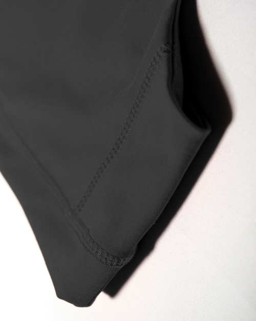 a close up of a black fabric